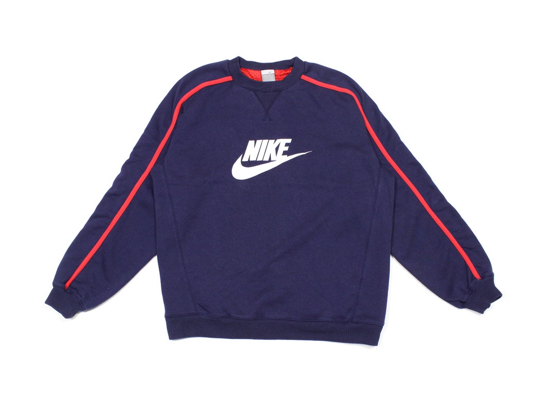 Nike Vintage Big Swoosh Logo Sweatshirt - Etsy
