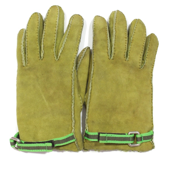 Miu Miu by Prada 90S Women's Leather Gloves Vintage