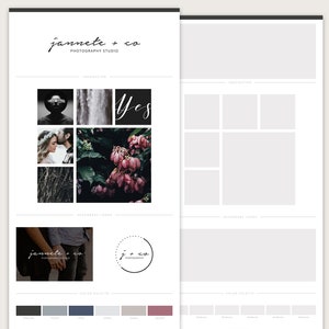Brand Board Template, Moodboard, Mood Board Template for Web Designers