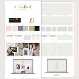 Merk Board de sjabloon Moodboard, stijlsjabloon gids