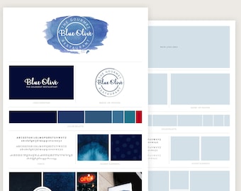 Marca modello della scheda, Branding scheda modello, marca Board Template per modello di identità designer, Mood Board Template, Moodboard