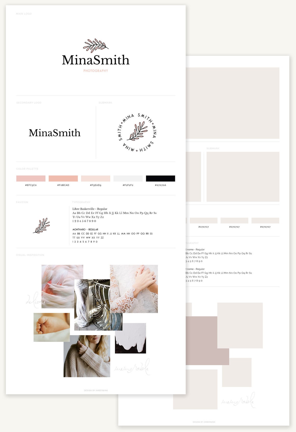 Indentity Board Brand Identity Branding Board Template, Brand Board Template, Mood ...
