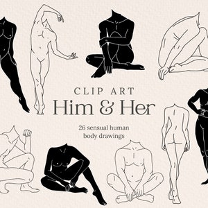 Menschliche Figur Illustrationen, weibliche ClipArt, männliche ClipArt, Körper-Illustrationen, künstlerische Figuren, elegante Körper-Illustrationen