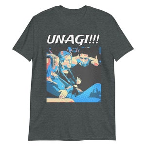 Short-Sleeve Unisex T-Shirt Friends Graphic Tee Graphic Print Shirt Rachel Green Phoebe Buffay Ross Geller Shirt &quot;UNAGI!!!&quot; Shirt