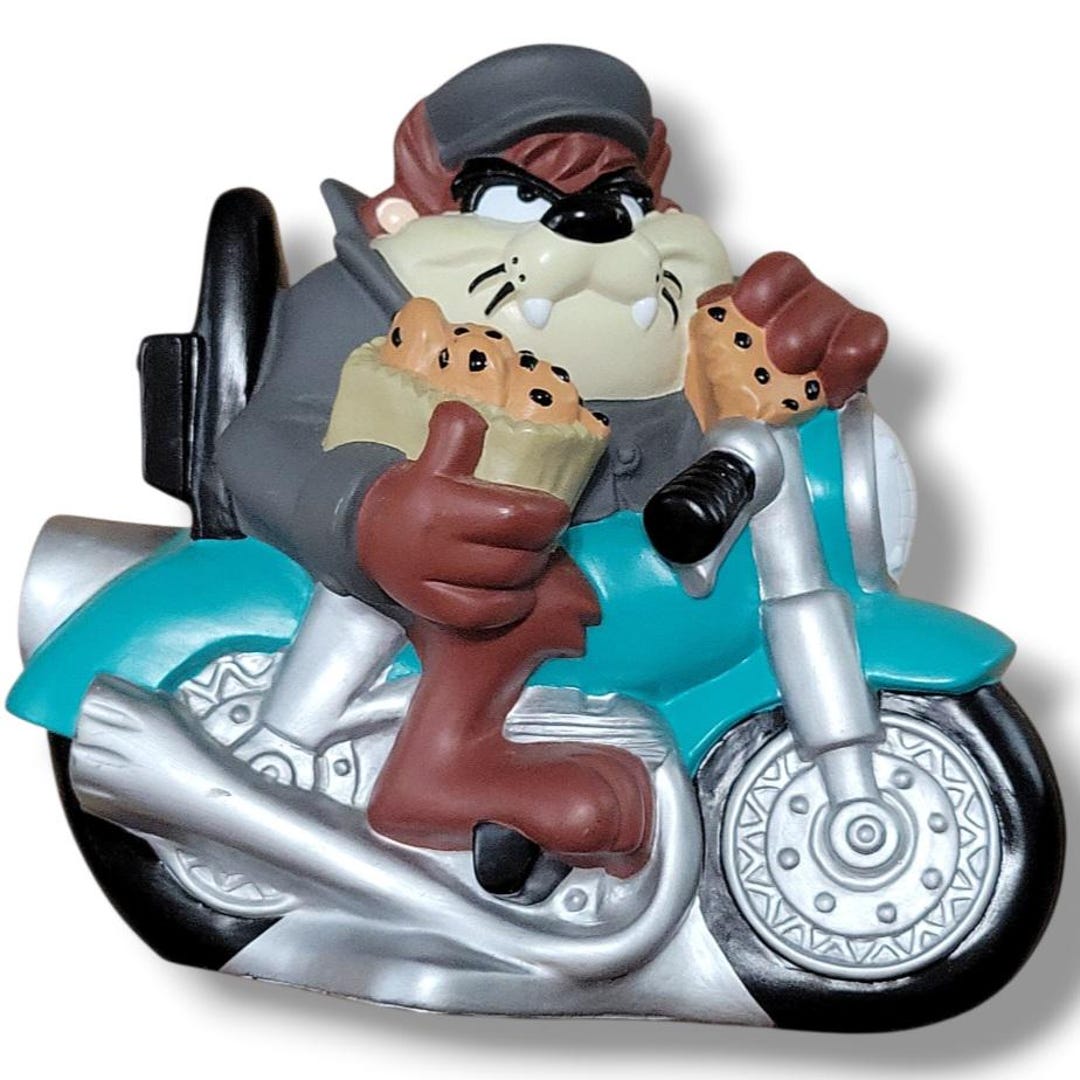 1998 Vintage Tasmanian Devil Coin Bank Vintage Warner Bros Piggy Bank ...