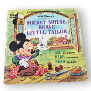Vintage A Disneyland Record And Book Walt Disney&#39;s Story Of Mickey Mouse