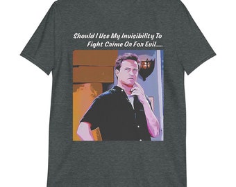 Uniseks T-shirt met korte mouwen Friends T-shirt met grafische print Chandler Bing-shirt