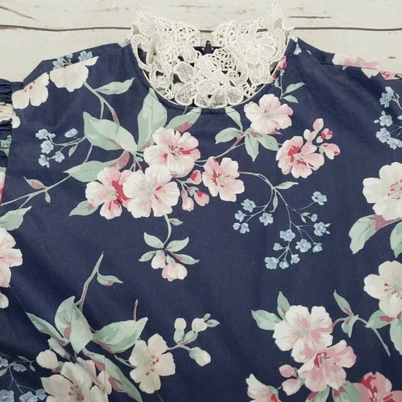 Vintage Dress Size 14 Ceil Ainsworth Floral Flowe… - image 3