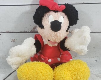 Minnie Mouse Plush Doll Toy Vintage 1999 Mattel Disney Disneyland