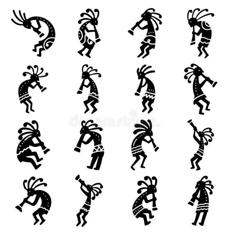 Kokopelli Music Dancing Band Ring Music Player Band Wedding Etsy