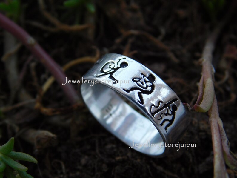 Kokopelli Music Dancing Band Ring Music Player Band Wedding Etsy