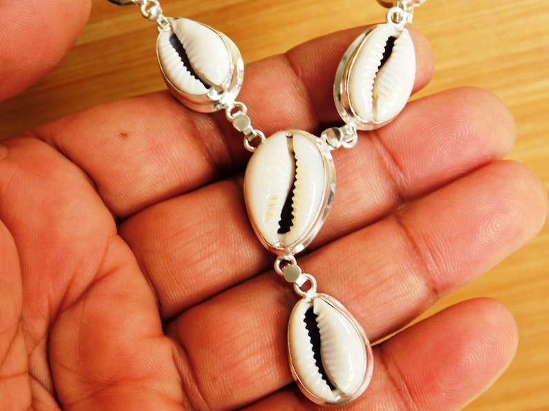 shell necklace silver necklace Cowrie Shell Necklace Hippie Shell Necklace Mermaid Necklace seashell necklace cowrie necklace,gifts,