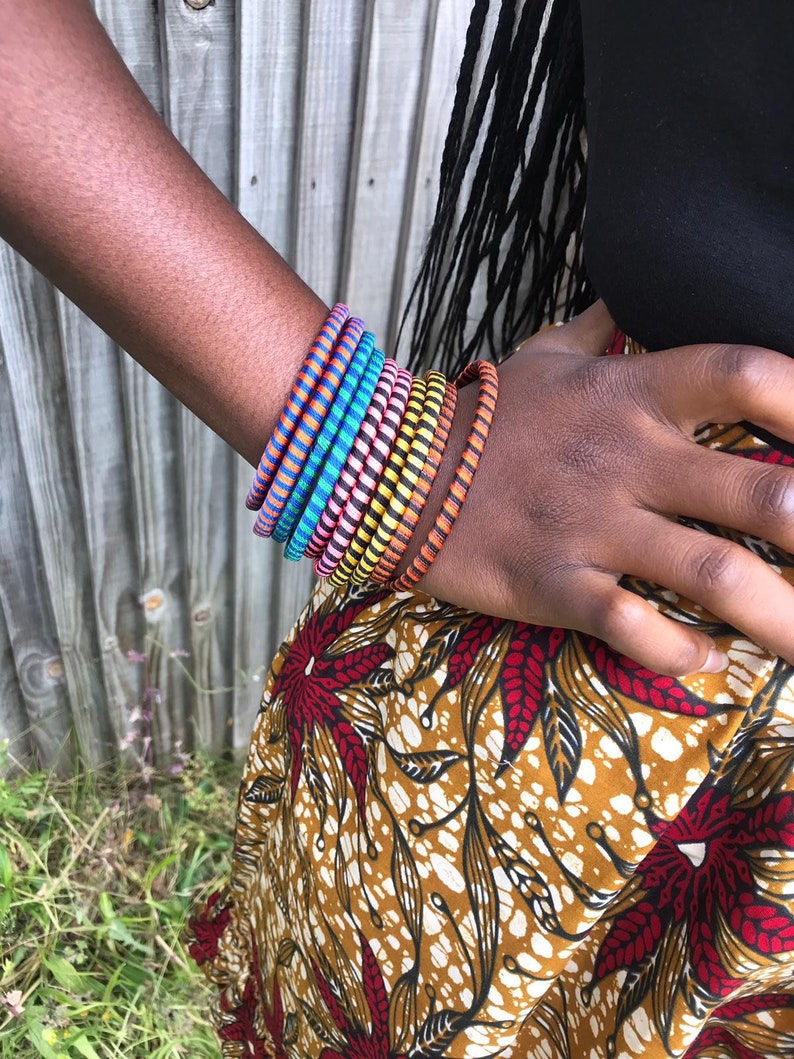 African Fashion Woven Bangles Ethnic Woven Bangles African Etsy UK