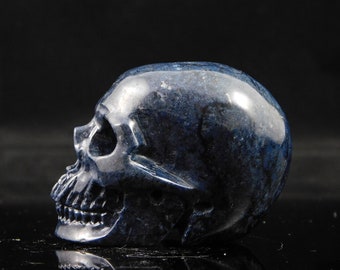Crystal Skull Dumortierite Skull