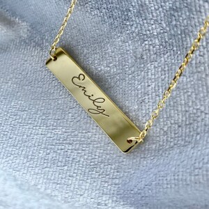Alexis Necklace Large Initial Sideways 