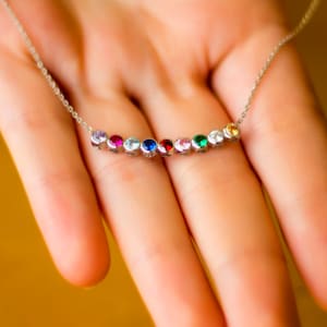 Celestial Bespoke Necklace, Birthstone Necklace, Family Birthstone, Mother&#39;s Day Gift, Mothers Necklace, Gift for Mom, Necklace For Grandma