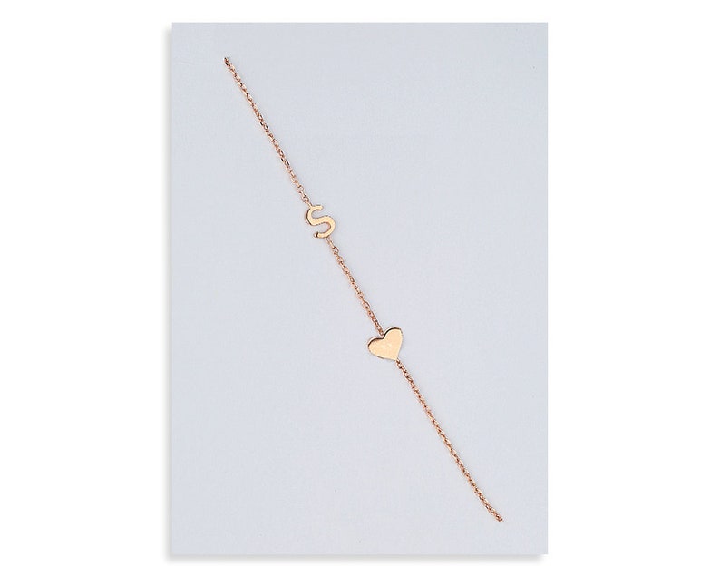 Sideways Initial Necklace Gold Initial Necklace Dainty Etsy