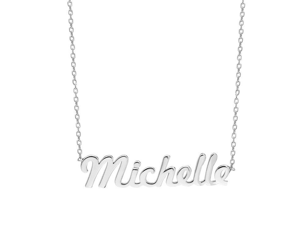 Personalised Name Necklace Gold Name Necklace Dainty Name Etsy UK