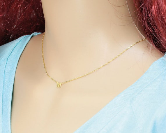Gold Letter Necklace Letter Necklace Gold Initial Necklace Gold