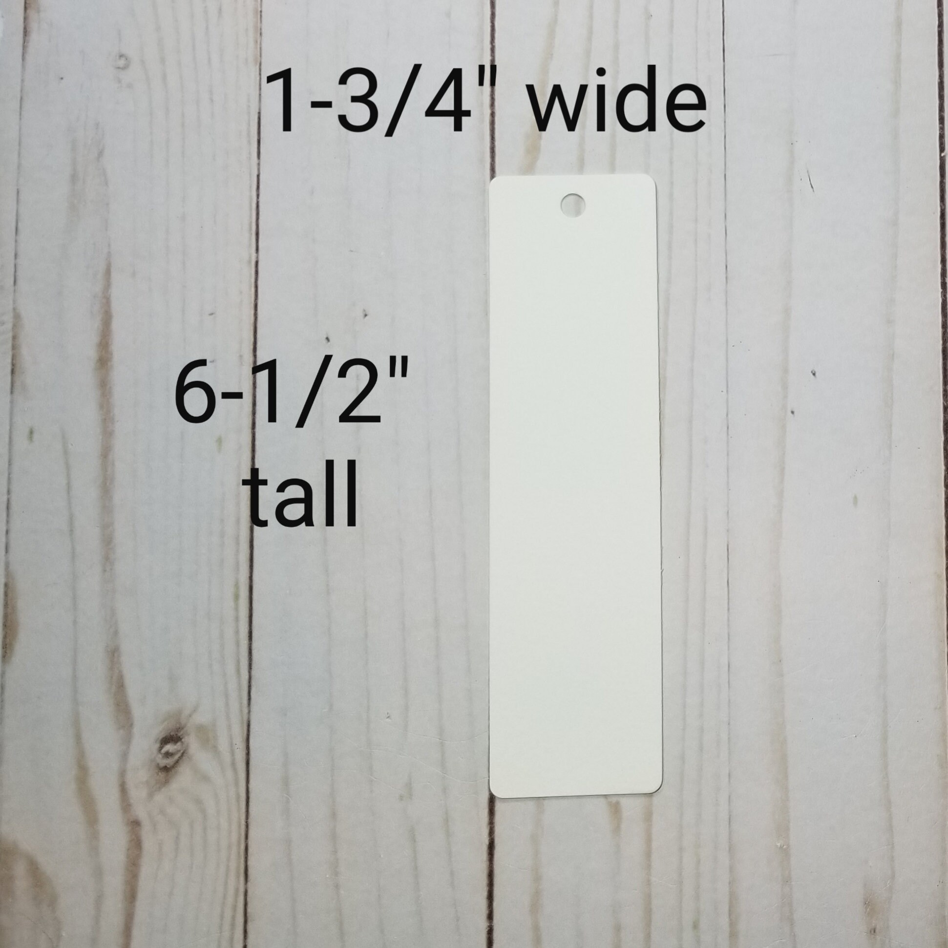 Long Watercolor Bookmarks, White Watercolor Paper, Blank, 6-1/2