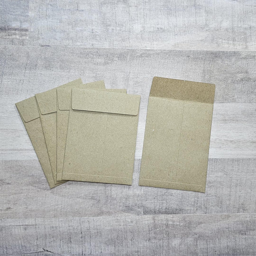 25 3x4 Kraft Coin Envelopes, ATC Card Envelope, Seed Storage Packets ...