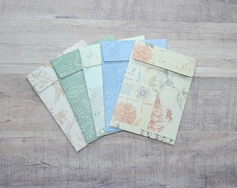 Vintage-style paper coin envelopes, 3" x 4", non-adhesive flap, Seed packets