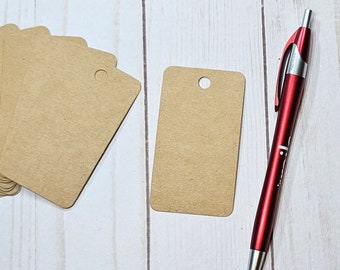 Kraft tags, Kraft cardstock with optional strings, Great for gift tags or price tags for craft fairs