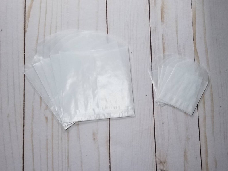 Glassine Envelope Assortment Set of 50 Assorted Sizes White Etsy