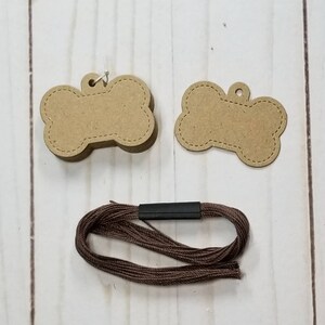 Étiquettes kraft, étiquettes en os de chien, papier cartonné kraft avec ficelles brunes, idéales pour les étiquettes cadeaux ou les étiquettes de prix pour les foires d'artisanat, étiquettes volantes kraft