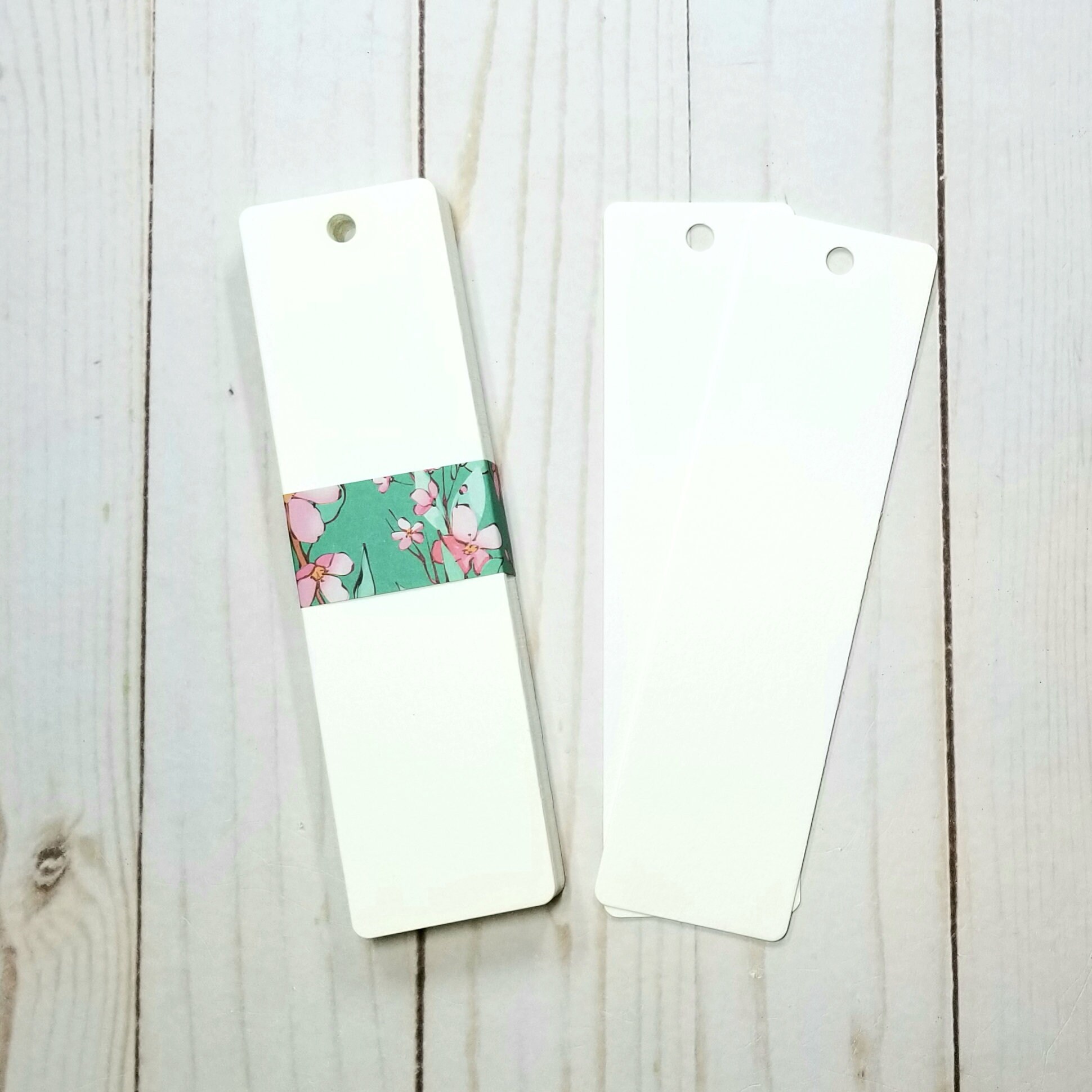 Long Watercolor Bookmarks, White Watercolor Paper, Blank, 6-1/2