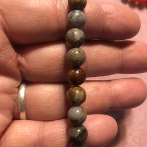 8mm Genuine Gobi Desert Jasper Stretch Bracelet your choice of size handmade