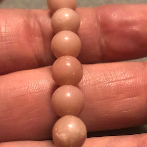 8mm Genuine AAA Pink Opal Stretch Bracelet beautiful creamy milky Pink • healing all types of diabetes•