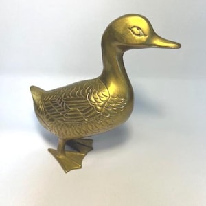 Vintage Messing Entenfigur