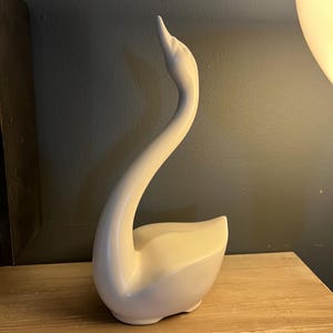 MCM Ceramic Swan Figure Statue