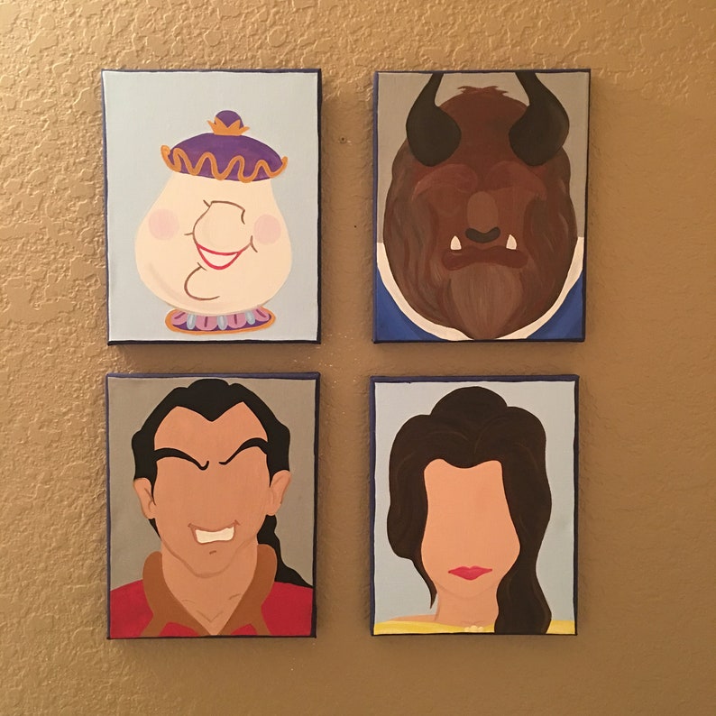 Hand Painted Character Sets Disney Etsy