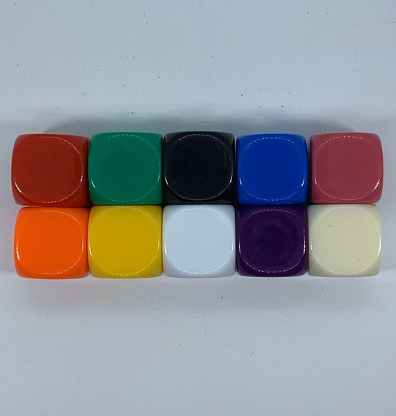 Opaque Blank Custom Dice