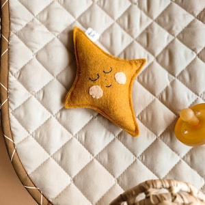 Handmade Star Baby Rattle |  Boho Star Doll Toy | Natural Gender Neutral eco toy | Baby Gifts
