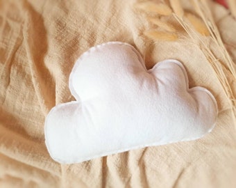 Handmade felt Cloud | baby nursery decor | photography prop | Cloud pillow cushion