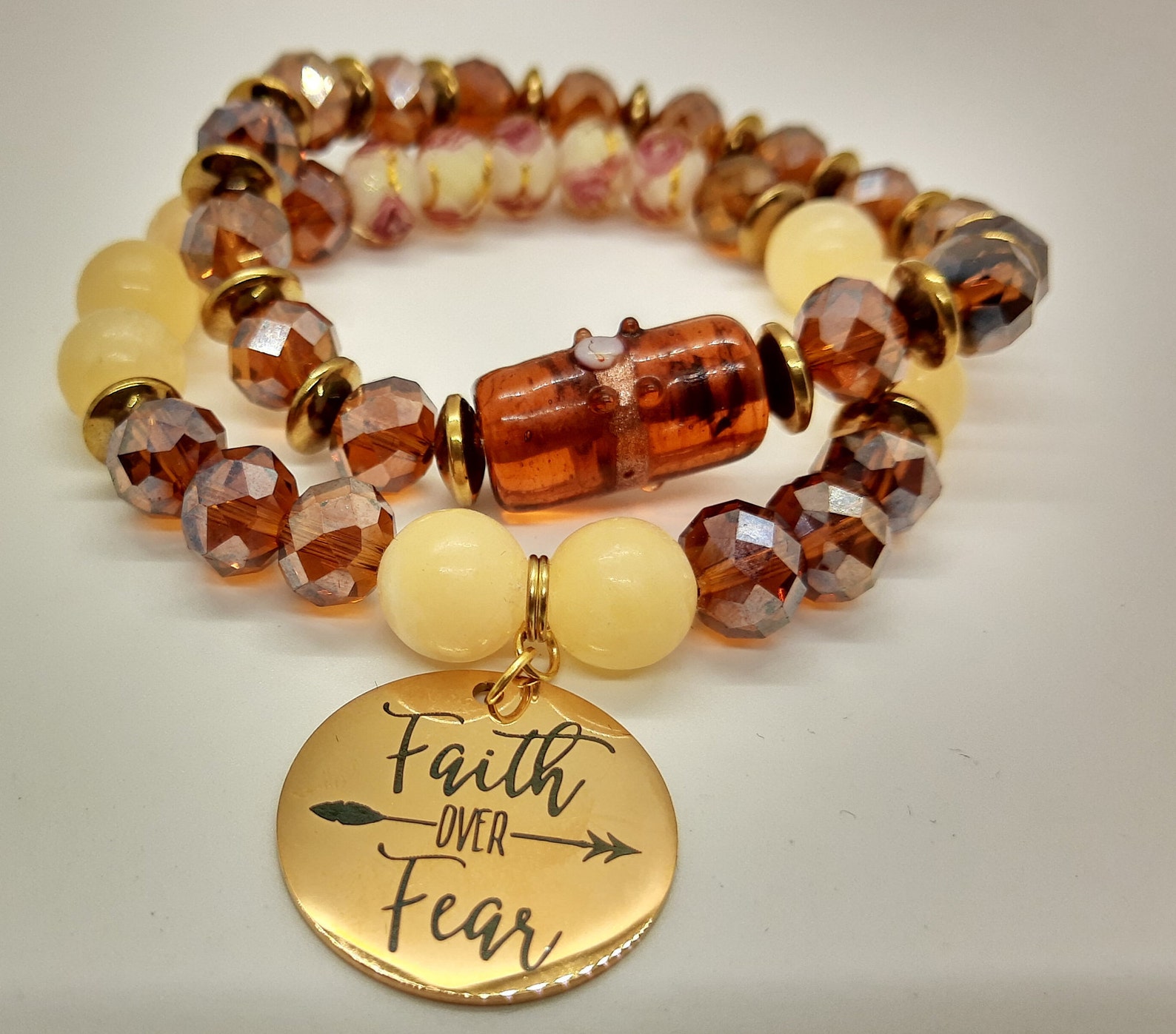 Faith Over Fear Bracelet Etsy