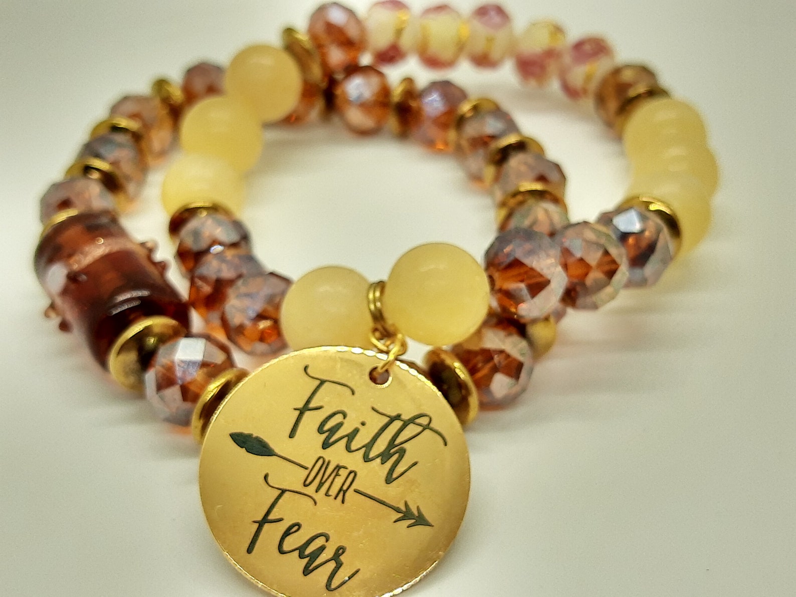 Faith Over Fear Bracelet Etsy