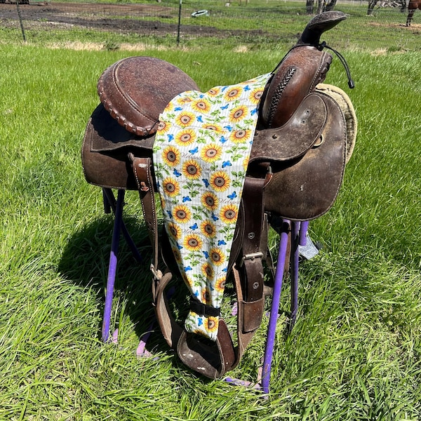 Saddle Coolie. saddle cover for bareback riding. Nice heavy duty cotton with non skid backing