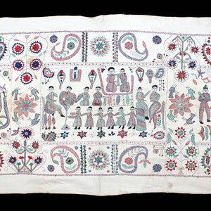 Kantha Quilt Handstickerei Baumwolle Faden Ost bengalischen