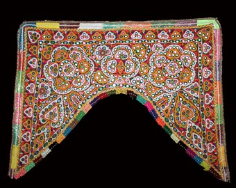 Vintage Rabari puerta colgantes Torans, pared colgante, ventana Valance