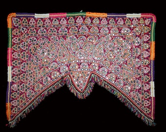 Vintage Rabari puerta colgantes Torans, pared colgante, ventana Valance