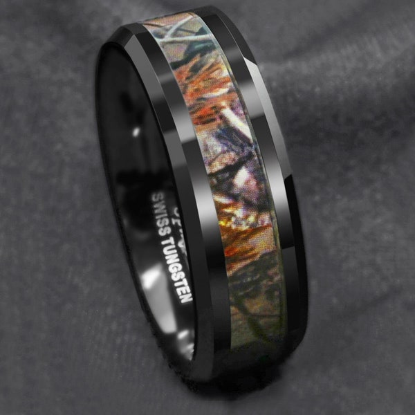 Camo Mens Ring Etsy