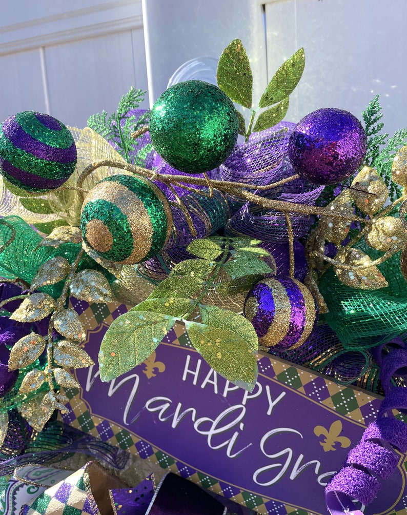 mardi gras wreaths for front door