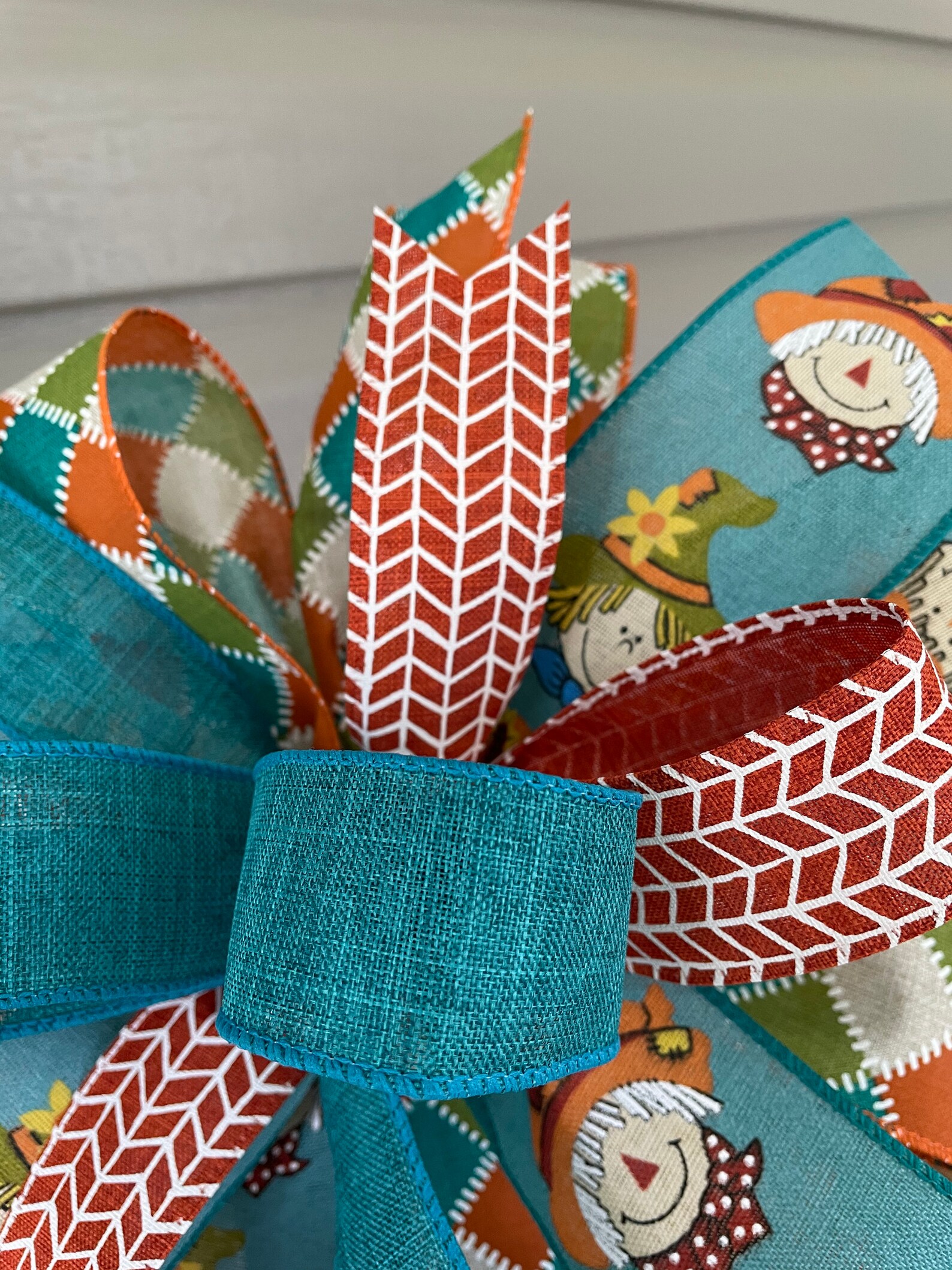 Fall Lantern Bow Fall Ribbon Bow Fall Bow for Wreath Fall Etsy
