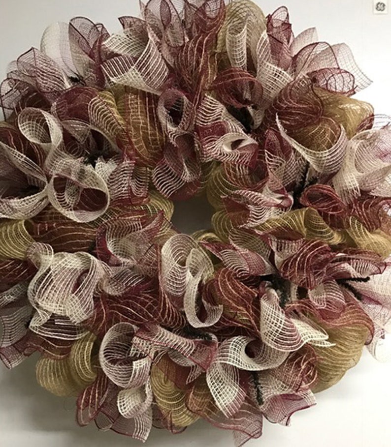 Wreaths Home Living Fall Wreath Fall Leaves Deco Mesh Wreath Fall Decor Fall Colors