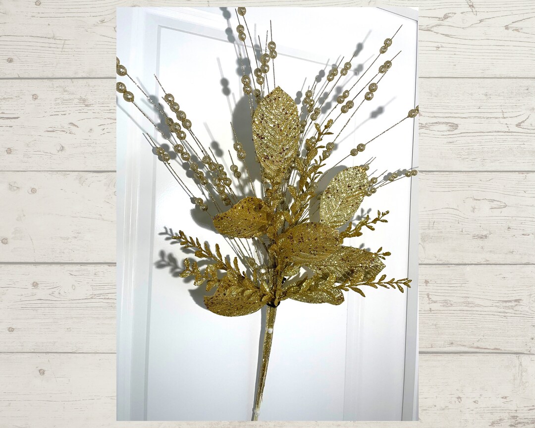 Elegant Style Christmas Tree Topper Gold Tree Topper Spray Etsy