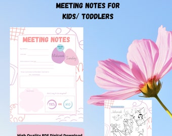Meeting Notes for Kids/Toddlers